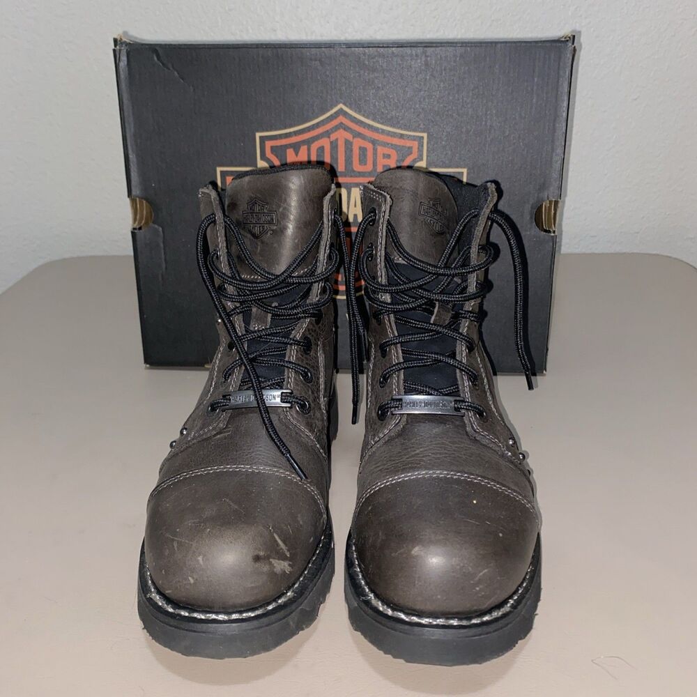Harley Davidson Women’s Oakleigh Boots Size 10M Grey W/ Box